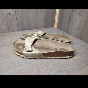 Birkenstock Madrid Birko-Flor Pearl Women's Leather Sandals (Size 38/7-7.5)